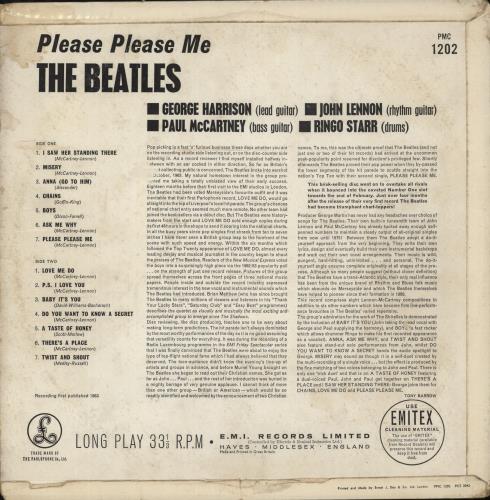 The Beatles Please Please Me UK英盤EP mono The Beatles U.K. LP Mono/Please Please Me